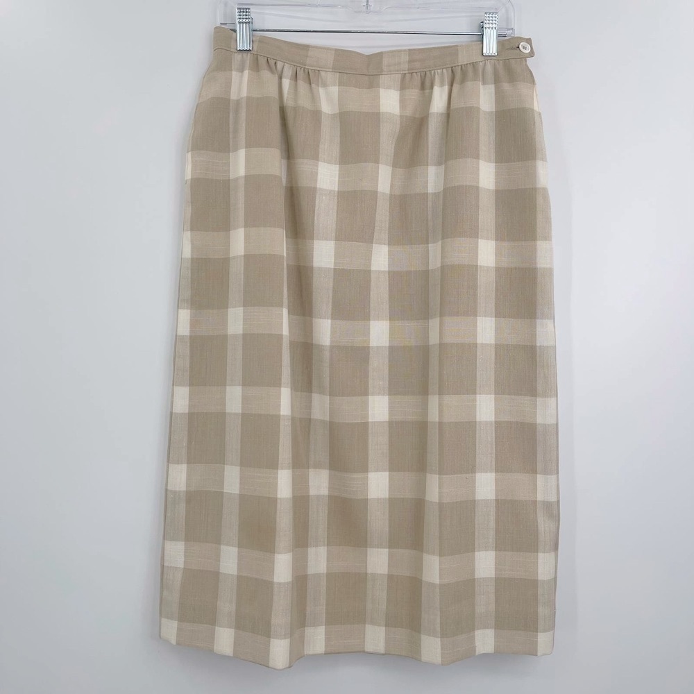 Vtg Pendleton Plaid Skirt Country Sophisticates